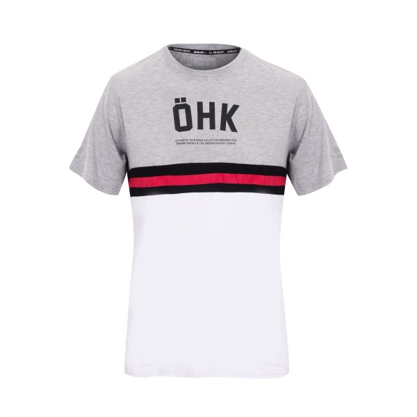 T-Shirt Tvåfärgad Grå/Vit