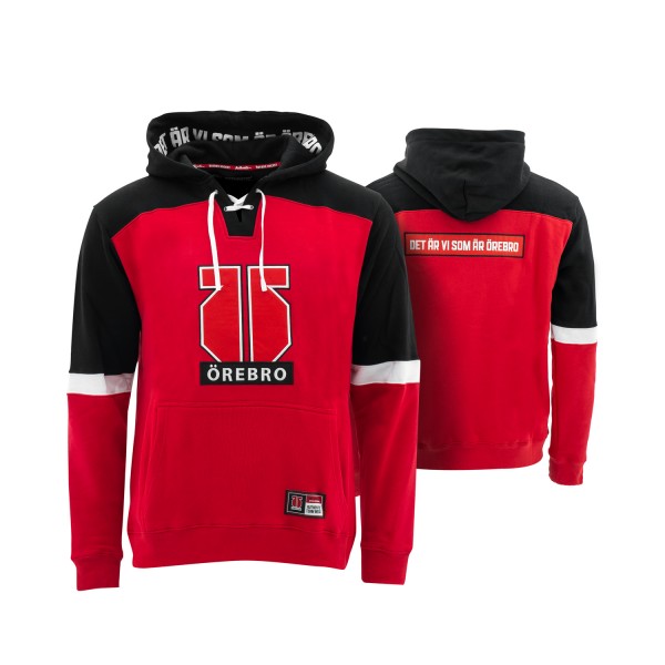 Pond Hockey Jersey Hoodie Röd & Svart