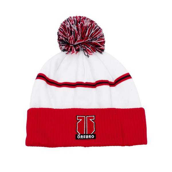 Mössa PomPom Liner Vit/Röd