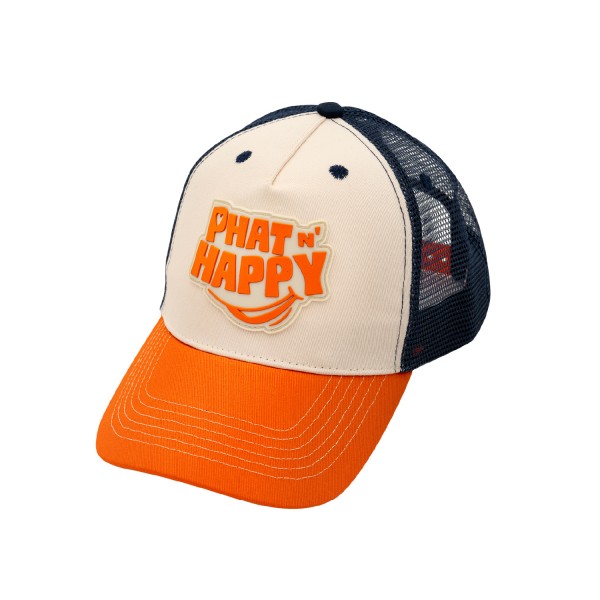 Trucker Cap Phat N´ Happy Off-White, Navy & Orange
