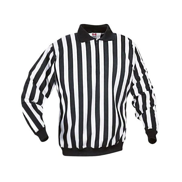 CCM REFEREE JERSEY 150S WITH SNAPS - BLACK