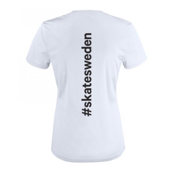 Funktions T-Shirt Vit Dam