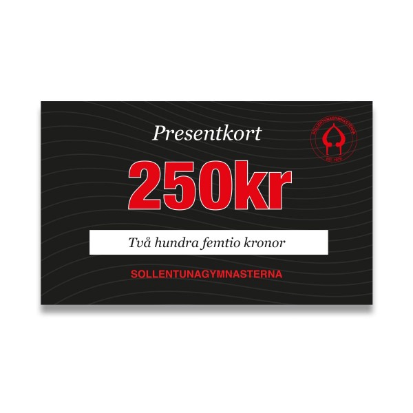 Presentkort 250 SEK 