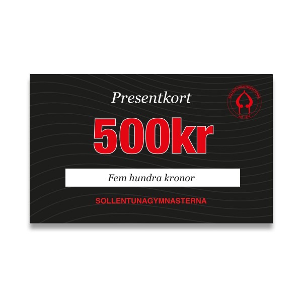 Presentkort 500 SEK 