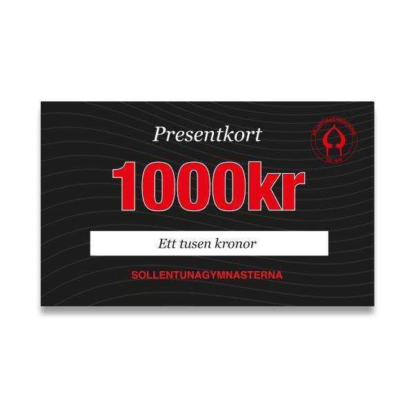 Presentkort 1000 SEK 