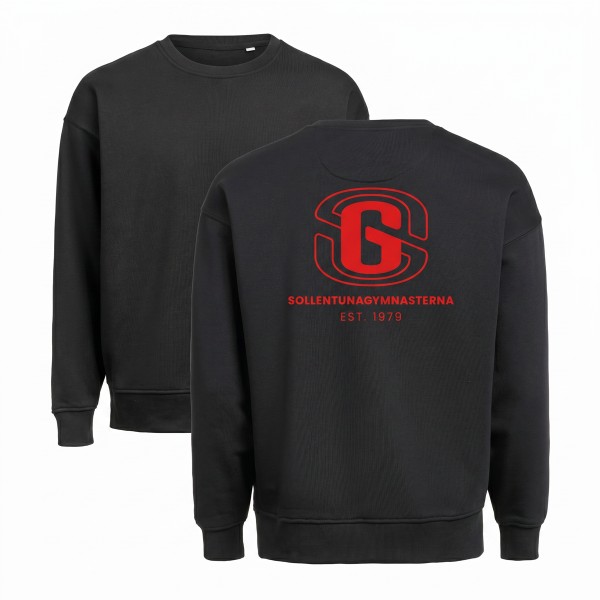 Oversized Crewneck Unisex, Svart