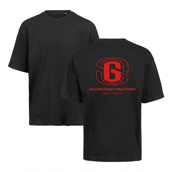 Oversized T-shirt Unisex, Svart