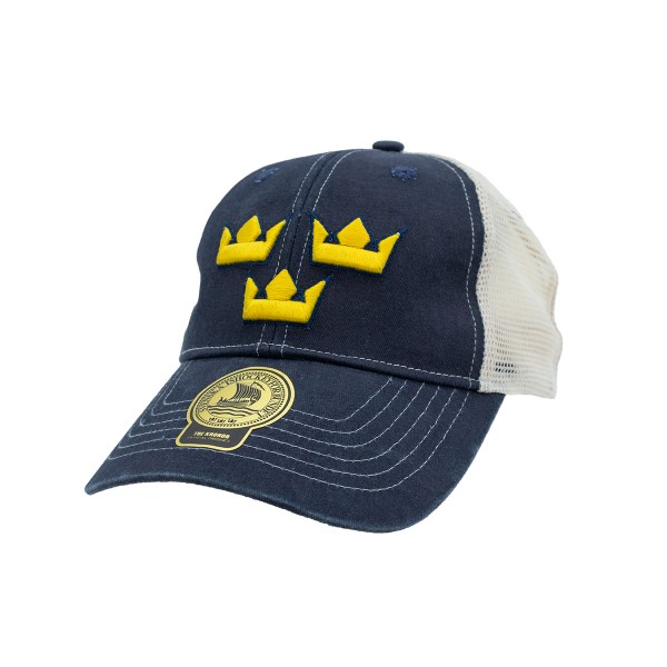 Vintage Trucker Cap Tre Kronor Navy & Off-White