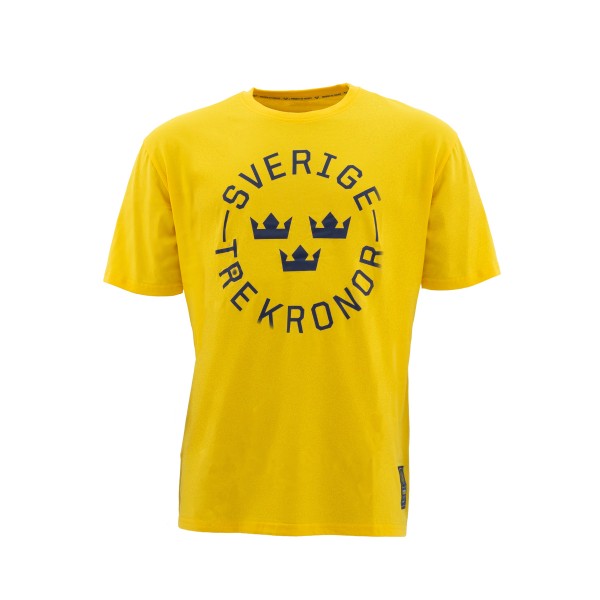 T-Shirt Sverige - Tre Kronor Yellow