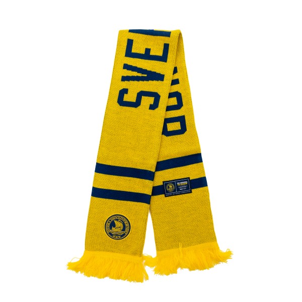 Scarf Tre Kronor Two Stripe Yellow