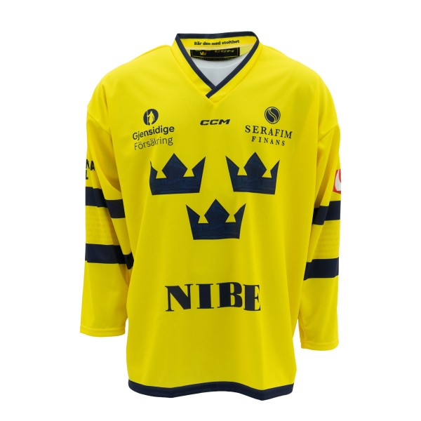 CCM Matchreplika Sublimerad med Sponsorer Gul