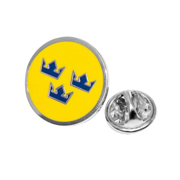 Pin Tre Kronor Gul/Silver