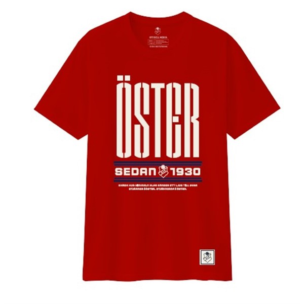 T-Shirt Öster sedan 1930 Junior Röd/Red