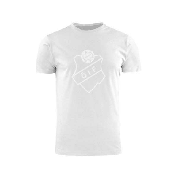 Vit t-shirt med Österskölden ton i ton