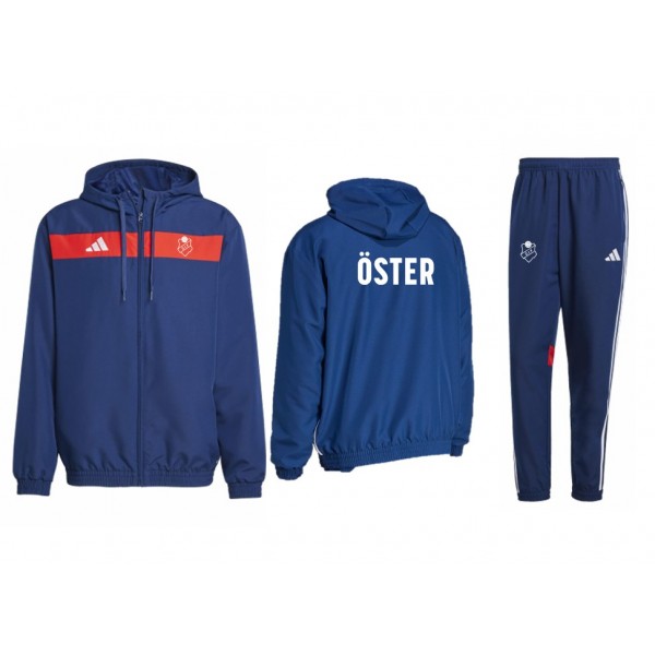 Adidas-set Jacka & Byxa Marin/Röd