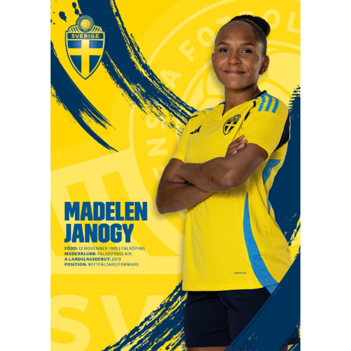 Officiella Supportershopen - Poster 50x70cm Madelen Janogy